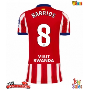 Atletico Madrid Pablo Barrios #8 Replica Home Stadium Shirt for Women 2026-27 Short Sleeve